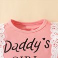 thumbnail image 4 of TOWED22 Newborn Baby Girl Fall Winter Clothes Outfit Set Sweet Ruffle Romper, Pants and Headband Infant Clothing,9-12 M, 4 of 6