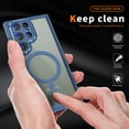 thumbnail image 5 of Ancove for Samsung Galaxy S24 Magnetic Case[Compatible with Mag Safe],Heavy Duty Rugged Clear Back Shockproof Protective Case Cover for Samsung Galaxy S24,Blue, 5 of 9