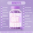 thumbnail image 3 of Daily Gut Health Gummies, Women's Multi-Vitamins & Superfoods + Natural Organic Detox, Digestive Enzymes, Probiotics 6 Billion CFUs, Debloat, Metabolism, Immunity, Vegan Wellness, 60 Count, 3 of 22