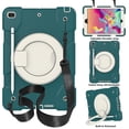 thumbnail image 1 of Funda para iPad Air de 10,2 pulgadas (2019/2020) con correa para el hombro, soporte de anilla grande, portalápices, protección contra caídas, duradera., 1 of 5