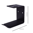thumbnail image 2 of Support de Casque Noir 1Ensemble 2.5x2.1in Alliage d'Aluminium, 2 of 8