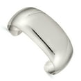 thumbnail image 1 of Sterling Silver 28.5mm Cuff Bangle Bracelet (Weight: 27.09 Grams, Length: Inches), 1 of 2