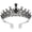 Black, variant on GTEYOIJN Women Teenagers Princess Elegant Crown with Combs Women's Headbands Bridal Wedding Prom Birthday Silver Headscarf Headband