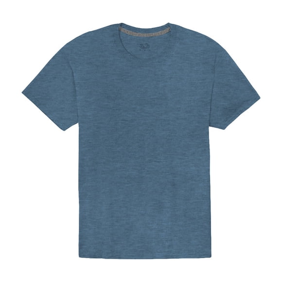 Playera Fruit of the Loom para Hombre, Manga Corta Cuello Redondo, Azul, Talla EG