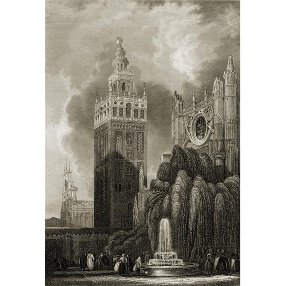 Gravure du XIXe Siècle Gravée par B. Metzeroth Poster Print&44; Grande - 24 x 36