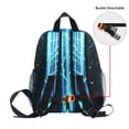 thumbnail image 5 of FORMRS Kids School Backpack with Front Zippered Pocket 12" Student Travel Daypack, Blue Tree, 5 of 6