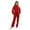 Red, variant on Haitryli Kids Cargo Coverall for Girls Boys Long Sleeve Stand Collar Mechanic Flight Suit Jumpsuit Halloween Costume Red 6