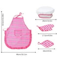 thumbnail image 3 of Kids Apron And Chef Hat Set, Kids Chef Costume For Boys Girls Baking Gardening, Xinsrenus Under $5! Kids Apron And Chef Hat, 3 of 6
