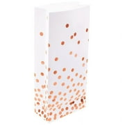 We Love Sundays Rose Gold Confetti Treat Bags, 10 per pack