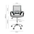 thumbnail image 4 of Silla para oficina TOPLIVING Fácil de armar Silla economica ergonomica ejecutiva Gris, 4 of 7