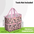 thumbnail image 3 of Garden Tool Bag,Pink Border Collie Dog and Flower Floral Garden Tool Organizer,Garden Gifts,Waterproof Multi-Pocket Garden Tool Storage 11.8x5.5x11.4 Inch(Tools NOT Included), 3 of 6