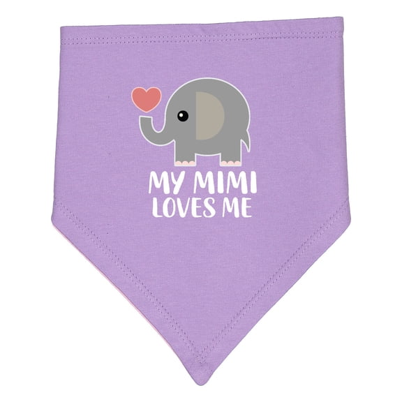 Inktastic My Mimi Loves Me Grandchild Baby Bandana Bib