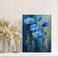 thumbnail image 2 of Blue Poppy Floral Canvas Print, Wall Art Decor for Living Room, Bedroom, Dining Room, Hallway, Office, 2 of 8