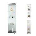 thumbnail image 4 of Glass Display Cabinet With Lockable Doors 4 Shelves Floor Standing Storage Case For Home Living Room Bedroom Exhibition Hall Office, 4 of 9