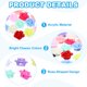 thumbnail image 3 of Cuentas de Flor de Rosa Uxcell Cuentas de Acrílico Coloridas Cuentas de Flor Talladas Sueltas Hechas a Mano para Fabricación de Joyas DIY Collar Pulsera Multicolor, 3 of 7