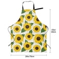 thumbnail image 5 of Lsque Sunflowers Waterproof Apron Chef Aprons for Men Heavy Duty Chemical Work Apron Extra Long Grilling Aprons with Adjustable Bib Apron, 5 of 9