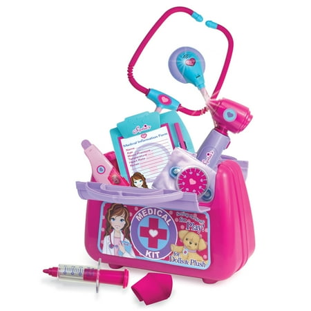 Sophia's 9-Piece Medical Kit with Realistic Devices and for 18" Dolls, Multi