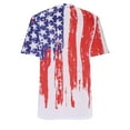 thumbnail image 5 of Xihbxyly Womens Plus Size Tops Summer Short Sleeve T-Shirt Casual Loose V Neck Tee Shirts July 4 Shirts for Women Independence Day Tops, 5 of 6