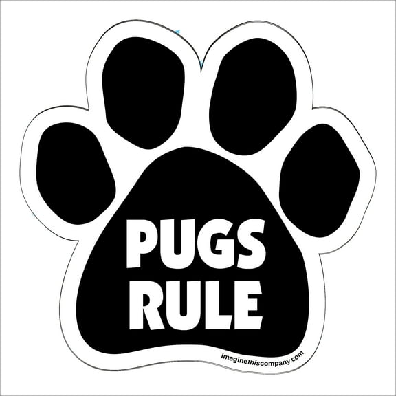 Pugs Rule Paw Magnet