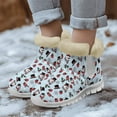 thumbnail image 3 of Whosucclay Women's Warm Snow Boots with Fur Lined Winter Boots Silp On Boots Water-resistant Mid Calf Boots for Hiking,Working,Outdoors, 3 of 6