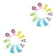 thumbnail image 1 of Kearding 10 Pieces Cartoon Dessert Fruit Forks Appetizers Portable Kitchen Sandwich Flatware Kids Supplies Cakes Mini Holiday Egg 60 mm 2piezas Kearding CBP054845, 1 of 5