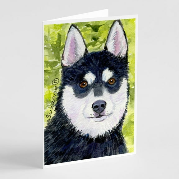 Klee Kai Greeting Cards and Envelopes Pack of 8