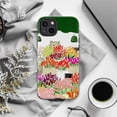 thumbnail image 6 of Cute Bear Flower Shop Phone Case, Aesthetic Watercolor Tulip Market Garden Cover for iPhone 17 16 15 14 13 12 11 Plus Pro Max Mini, 6 of 6