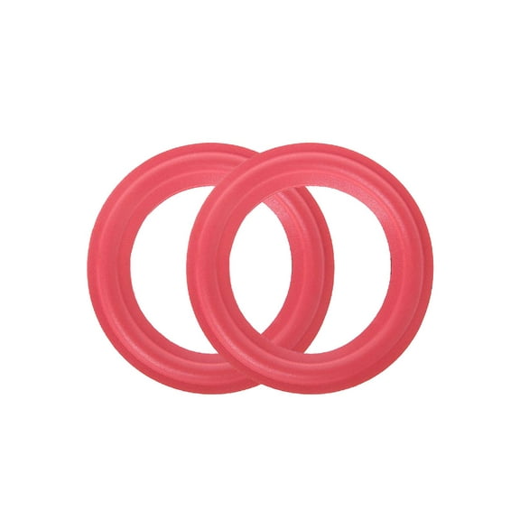 2 Pieces 4/5/6.5/8/10/12 inch Red Speaker Foam Surround Subwoofer Woofer Speaker Repair DIY Part Sponge Ring Side