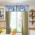 thumbnail image 3 of Yayeee Kitchen Valance Rod Pocket 54" x 18" Living Room Window Curtain, Purple Night Deer, 3 of 6