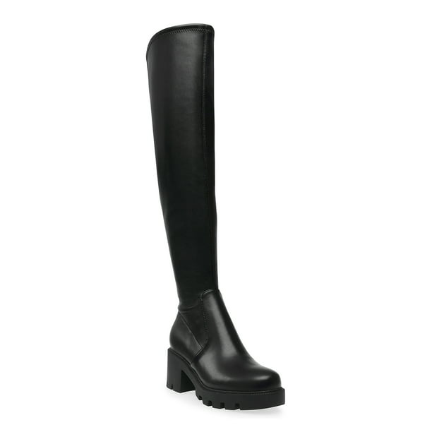 DV Dolce Vita Women's Nitro Knee High Lug Sole Boot - Walmart.com