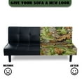 thumbnail image 4 of Yuyamidu Camo Futon Cover Armless Sofa Covers Branch Print Armless Futon Bed Cover with Elastic Edge Breathable Rv Jackknife Sofa Covers Gift for Friends, 4 of 8