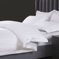thumbnail image 4 of BLEWBO Satin Stripe Duvet Cover - 300 Thread Count, Soft, Comfortable, Full Size White, 4 of 4