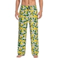 thumbnail image 1 of Fotbe Lemon1 Pantalones de Pijama para Hombre, Pantalones de Dormir, Pantalones de Casa con Cintura Ajustable y Bolsillos-3X-Large, 1 of 6