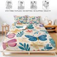 thumbnail image 5 of Twin XL Size Fitted Sheet Set - Spring Butterflies 2 Piece Bedding Sets 16" Deep Pocket Fitted Sheet with 1 Pillowcases, Summer Countryside Leaf Flowers Brushed Microfiber Hotel Luxury Bed Sheets, 5 of 9