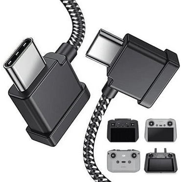 1FT USB C to USB C Remote Controller Cable for DJI Mavic 3, Mini 2, Mini 3 Pro, Air 2S, Mavic Air 2, DJI RC-N1, RC Pro to Phone/Tablet Cable 90 Degree OTG Data Cord Accessories (USB C Connector)