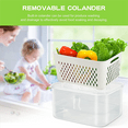 thumbnail image 5 of Fruit Vegetable Storage Containers for Fridge, 6 Pack Produce Saver Containers Refrigerator Organizer Bins for Salad, 5 of 5