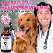 Oimmal Collagen for Dogs, Hip and Joint Supplement with MSM, Liquid Collagen for Dogs, Boosting Overall Immunity for Dogs, 2 fl oz - Bacon Flavor