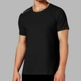 thumbnail image 2 of Afdoent T Shirts For Men Male Summer Short Sleeve T Shirt Lightweight Breathable Crew Neck Outdoor Fitness Top Comfort Tee Shirts, 2 of 4
