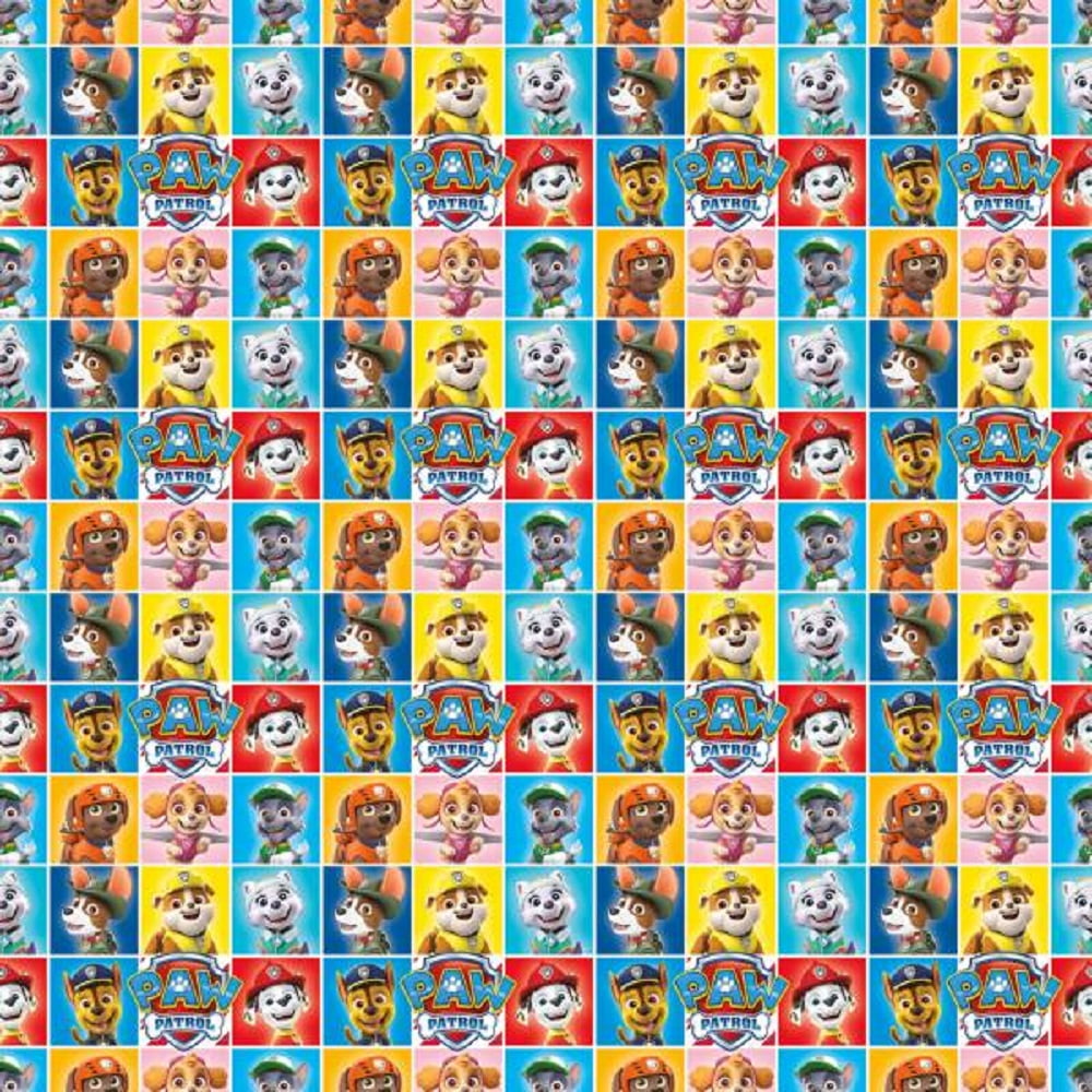 Nickelodeon Paw Patrol GIFT WRAP WRAPPING PAPER ROLL 40 SQ FT FT or 60 SQ 