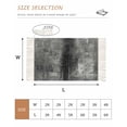 thumbnail image 2 of Gray Bathroom Rug 2'x3', Retro Oil Painting Modern Abstract Art Aesthetics Low Profile Front Entryway Rug with Tassels, Woven Cotton Washable Kitchen Mat Carpet for Foyer Bedroom Back Door Decor, 2 of 9