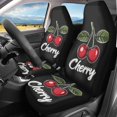 thumbnail image 2 of XYZCANDO 2pc Car Seat Covers for Front Seat Car Front Seat Covers Anti-Slip Breathable, SUV Auto Vehicle Auto Seat Covers, Cherry Pattern, 2 of 10