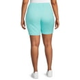 thumbnail image 4 of JMS Just My Size by Hanes Women's Plus Size Pull On Shorts with Pockets, Single and 2-Pack, 9” Inseam, Sizes 0X-4X, 4 of 6
