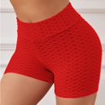 thumbnail image 4 of Audhol Yoga Shorts for Women Women Athletic Active Yoga Short Shorts Booty Shorts Mini Hot Pants Sport Leggings Activewear Workout Sweat Running Shorts with Pockets Women Workout Shorts Red XL, 4 of 6