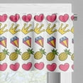 thumbnail image 3 of Ambesonne Hipster Window Valance, Heart Crown Gemstone, 54" X 18", Multicolor, 3 of 5