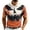 l-Orange, variant on LIIPEE Halloween Graphic Polo Shirt For Men Short Sleeve Tennis Collar Shirts Male Comfortable Breathable Polos,S