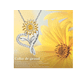 thumbnail image 3 of Joyeria Xtellar Mujer Collare De Plata 925 Collares Girasol Dijes dorado, plateado, 3 of 4