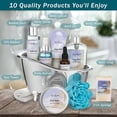 thumbnail image 2 of Aqua Elegante Bath Gift Basket For Women - Luxury Body Care Set With Ocean & Coconut, 2 of 10