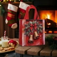 thumbnail image 4 of Luxcidy Christmas Gift Bags, Red Gift Bags, 9.06 x 7.08 x 3.93 inch Christmas Kraft Gift Bags, Kraft Paper Shopping Bags with Handles, for Birthday, Wedding, Party, Xmas (D), 4 of 6