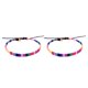 thumbnail image 4 of Guardurnaity Pulseras de estilo bohemio ajustable colorido trenzado playa vacaciones Boho decoración deportes al aire libre hombres mujeres 2Conjunto, 4 of 6