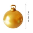 thumbnail image 3 of 24 Inch Giant PVC Inflatable Christmas Ball Ornaments, Outdoor Large Xmas Blow Ball Decorations for Christmas Themed Party Ornaments (1 PC, Gold), 3 of 7